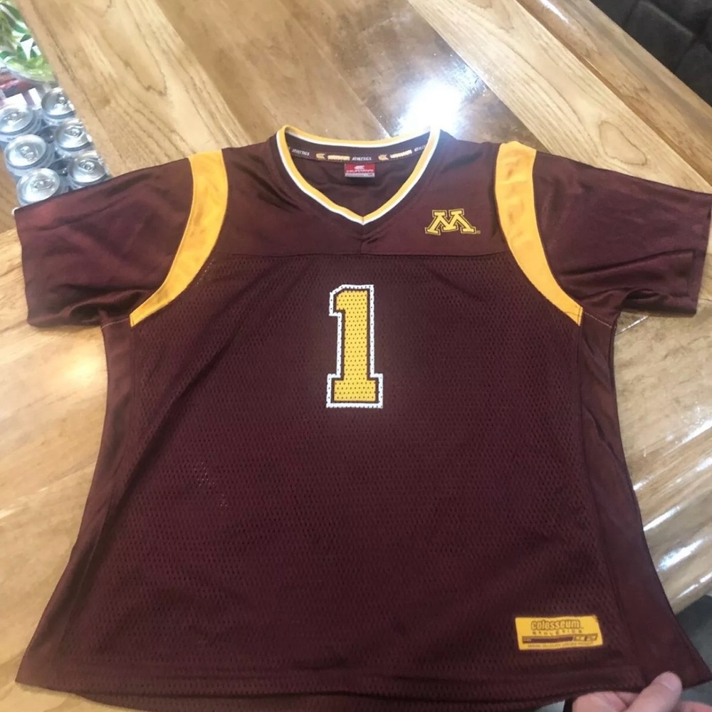 NCAA Minnesota Golden Gophers #1 Football Jersey Womens Size Medium by Colosseum